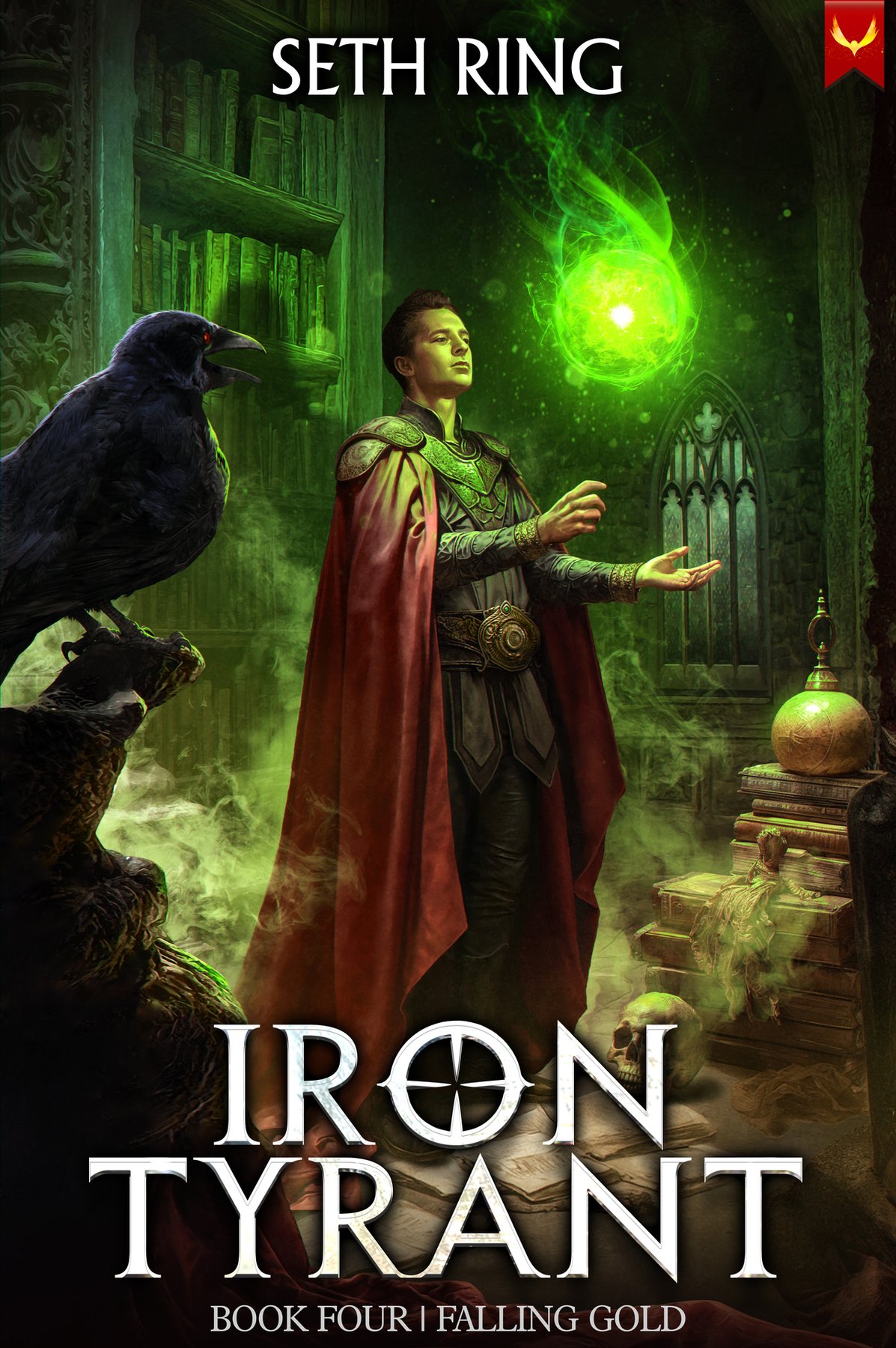 Cover of Falling Gold: A Fantasy LitRPG Adventure (Iron Tyrant Book 4)