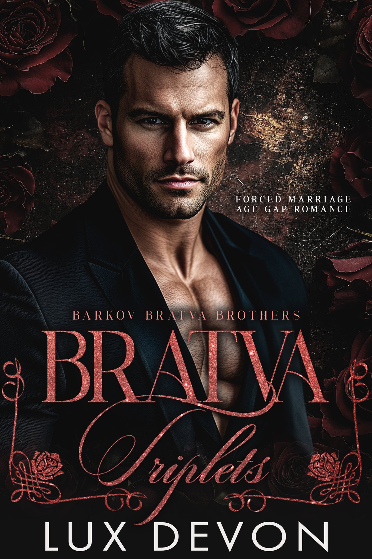 Cover of Bratva Triplets: Forced Marriage Age Gap Romance