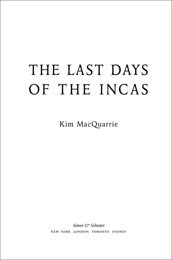 Cover of The Last Days of the Incas