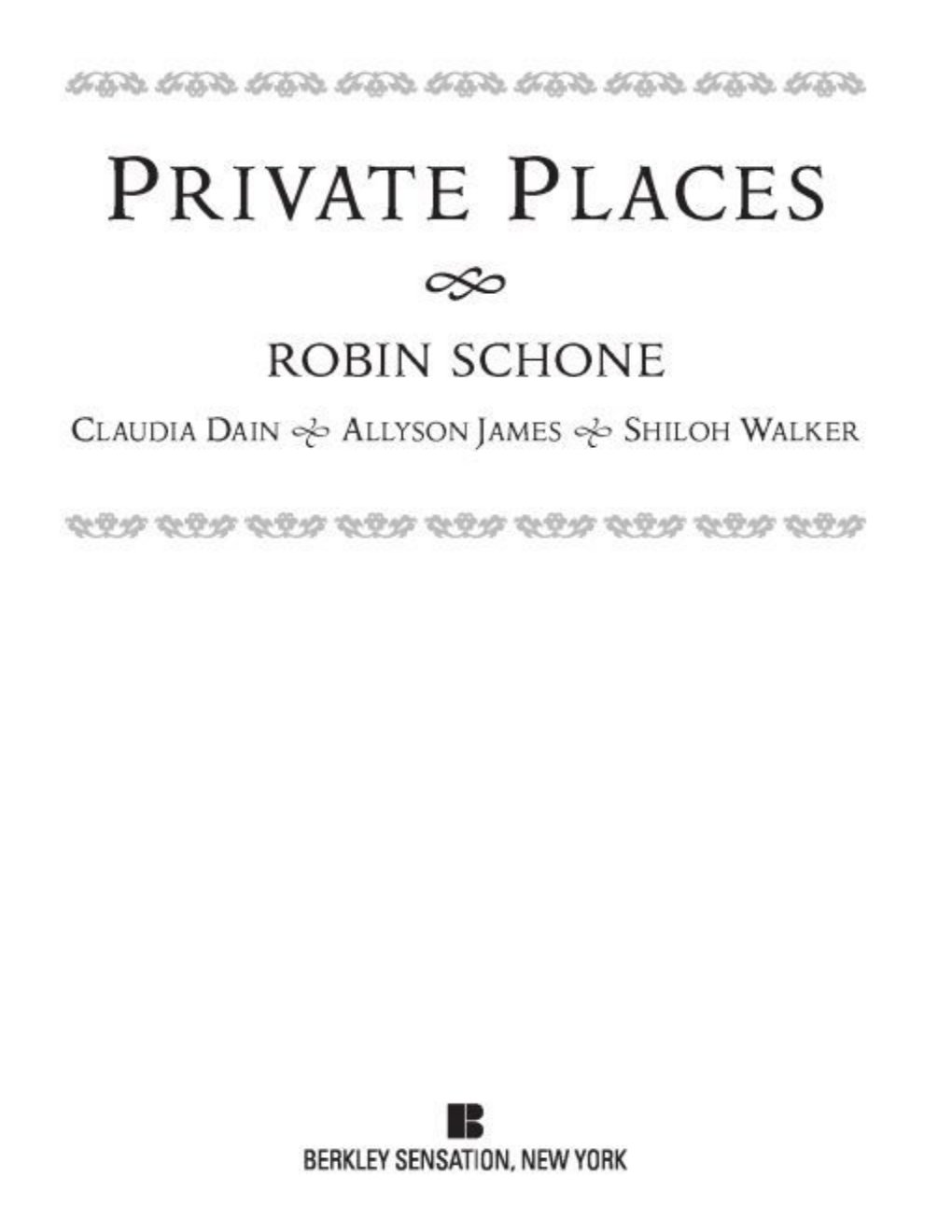 Cover of Private Places