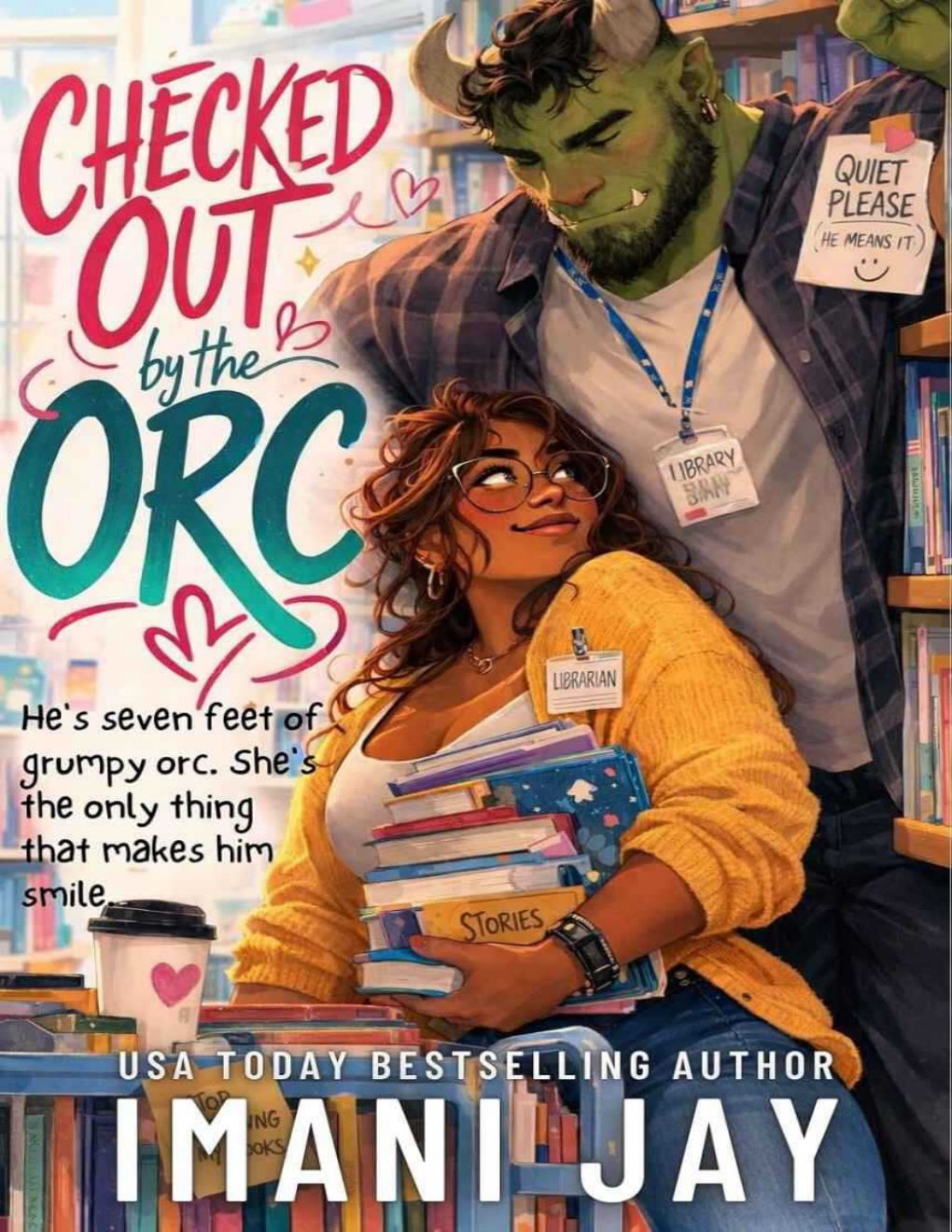 Cover of Checked Out By The Orc: An Omegaverse Monster Romance