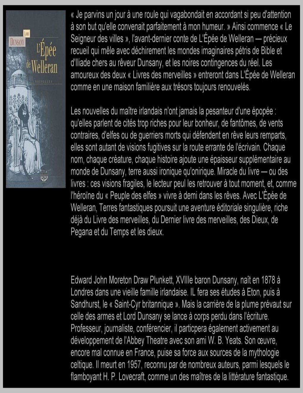 Cover of Lepee_De_Welleran_French_Edition_-_Dunsany_lord