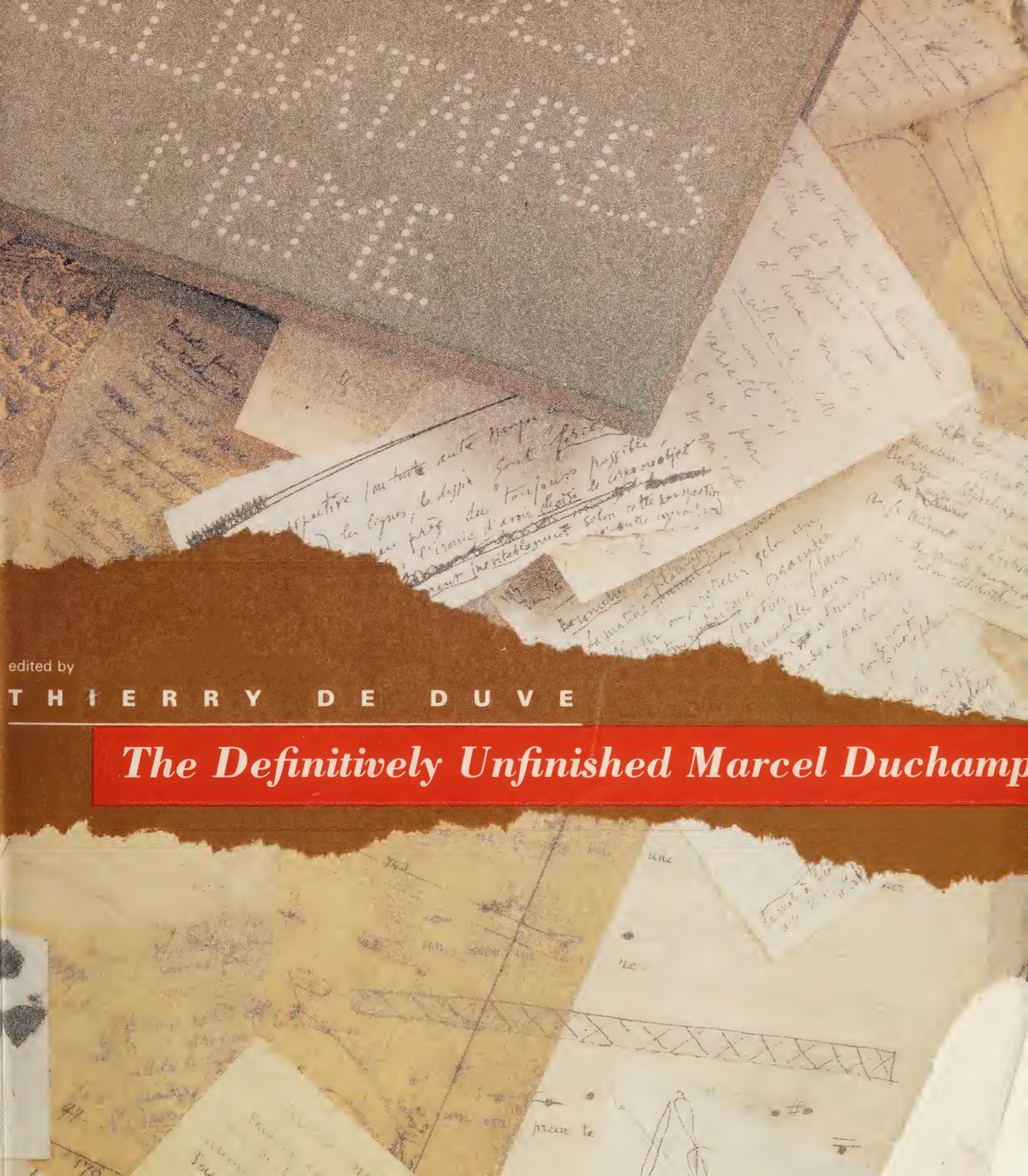 Cover of The definitively unfinished Marcel Duchamp