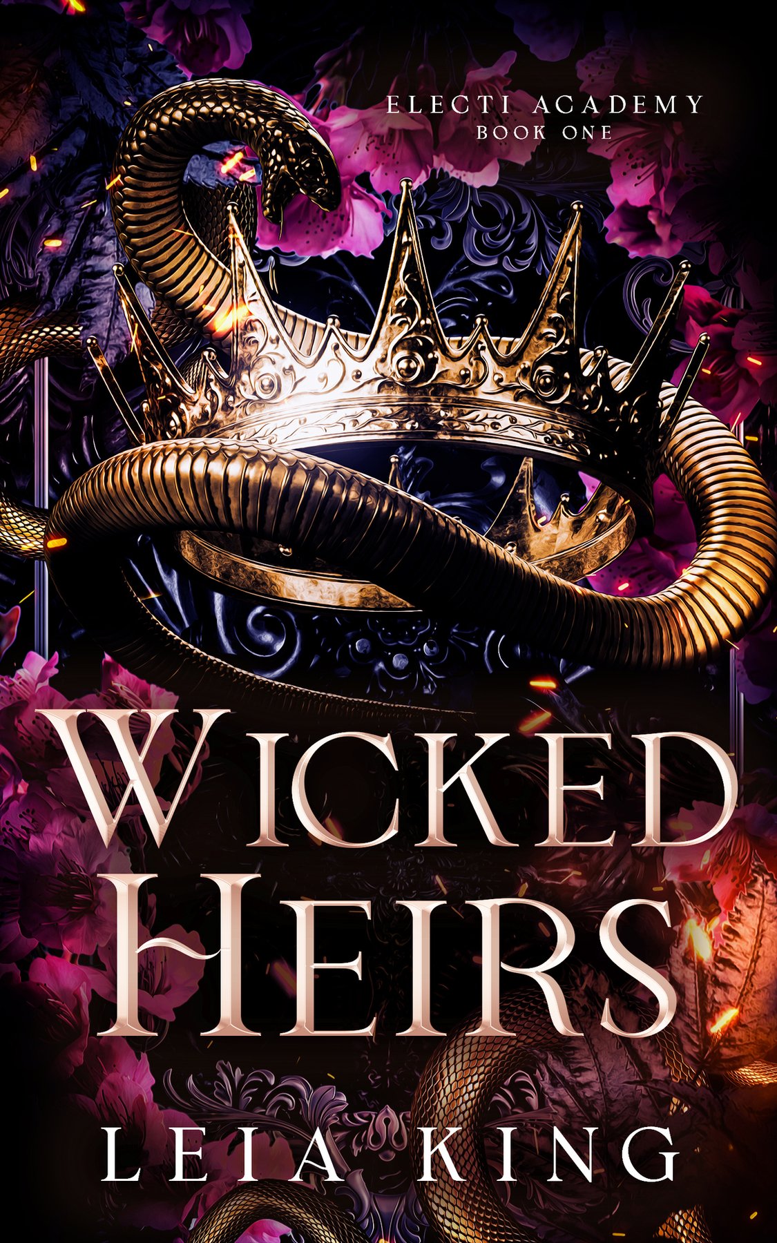 Cover of WICKED HEIRS- A Dark Paranormal Academy Reverse Harem Romance (2024)