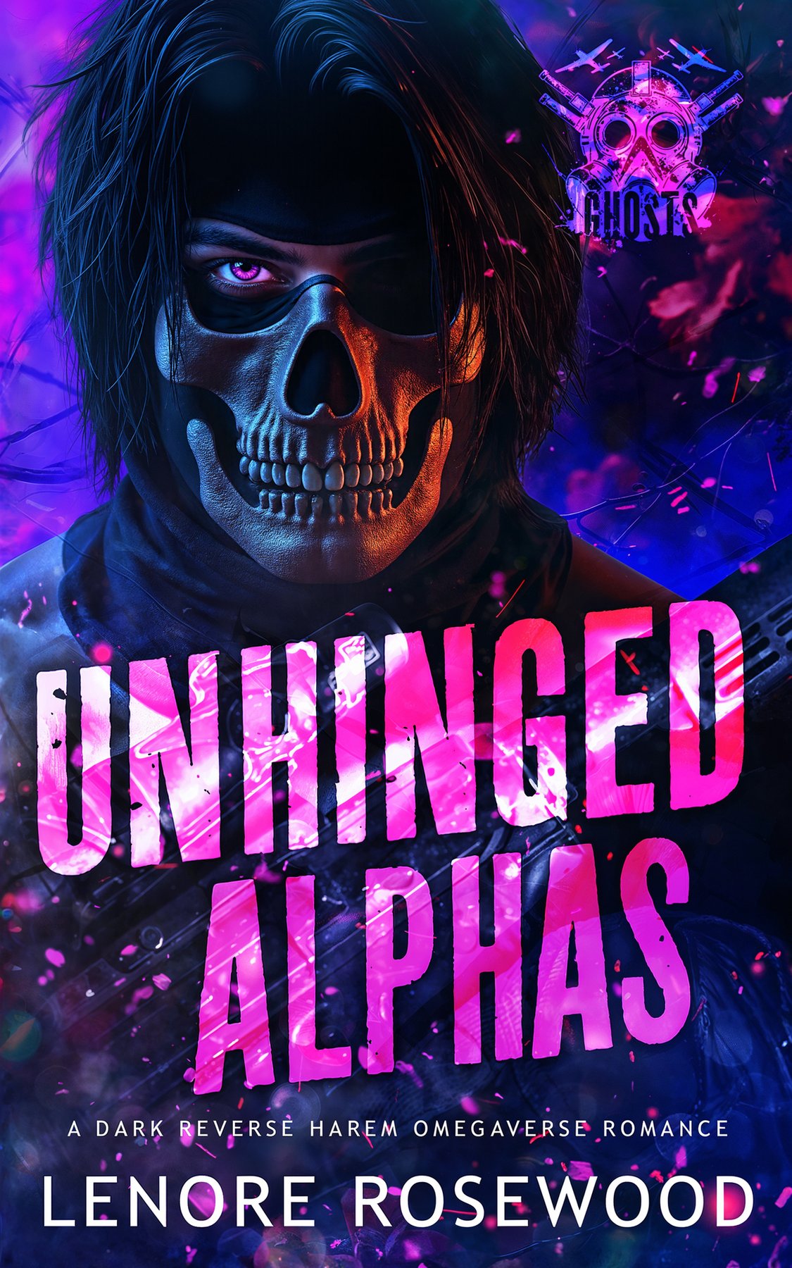 Cover of Unhinged Alphas: A Dark Reverse Harem Omegaverse Romance