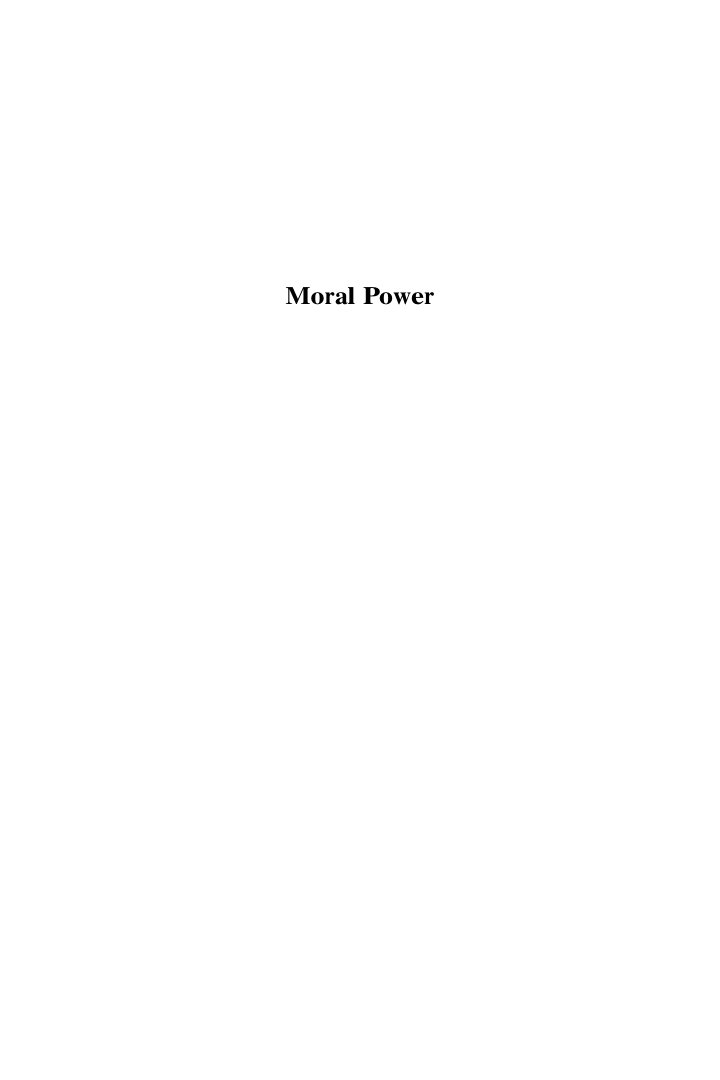 Cover of Moral Power