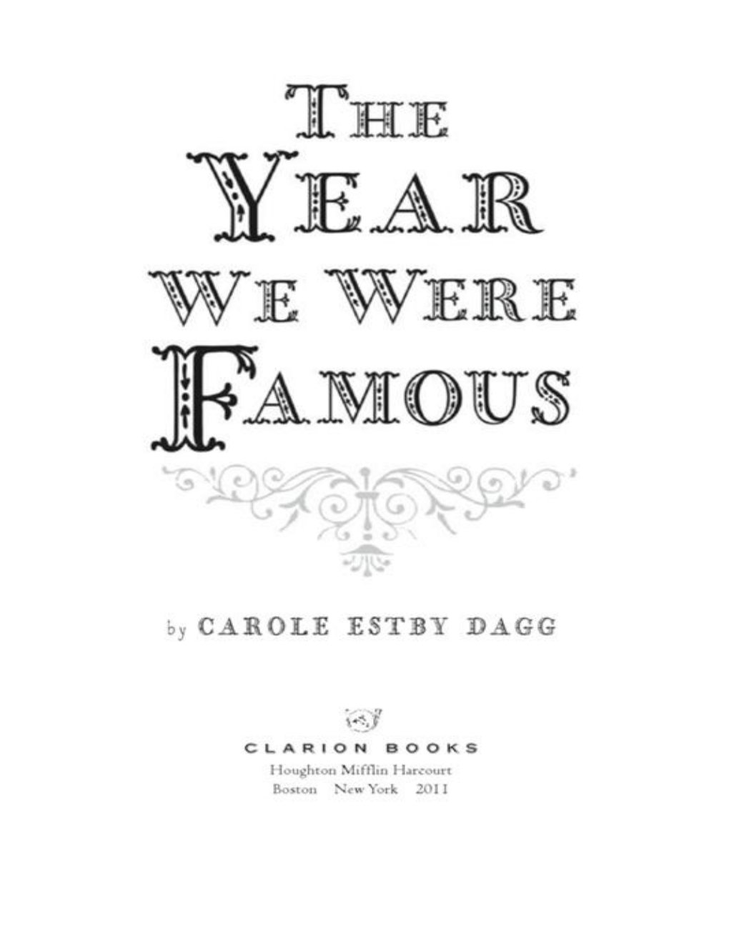 Cover of The Year We Were Famous