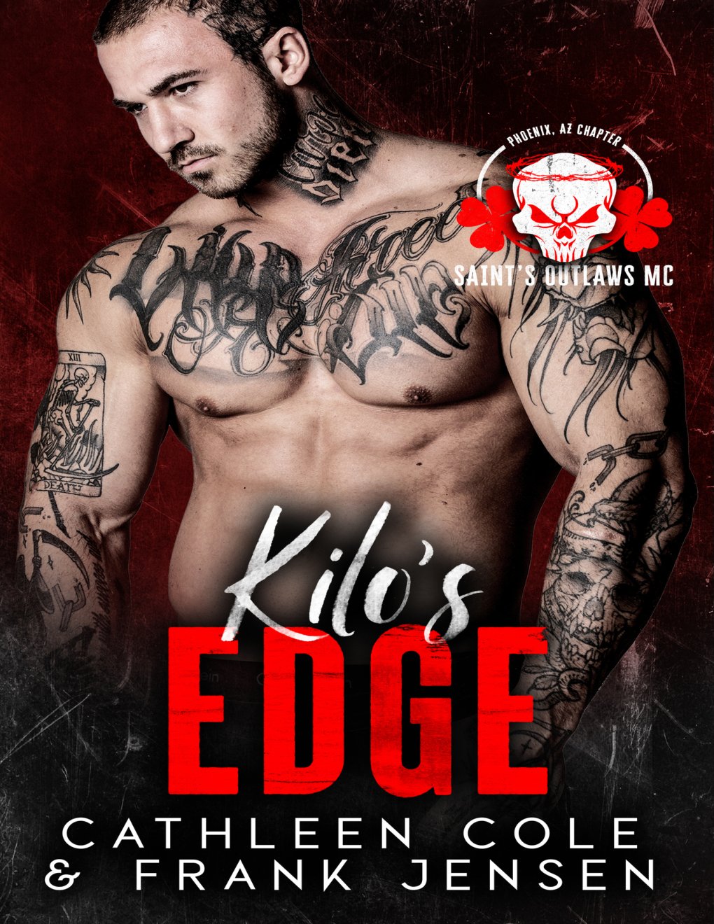 Cover of Kilo's Edge: A Motorcycle Club Romance (Saint's Outlaws MC: Phoenix Chapter Book 1)