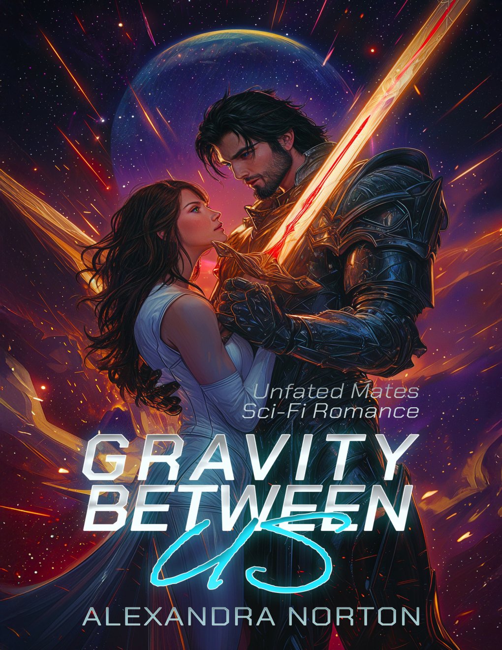 Cover of Gravity Between Us: Unfated Mates Sci-Fi Romance