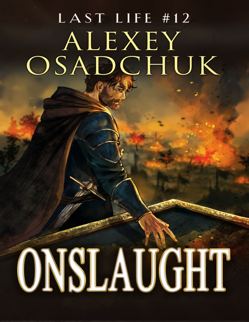Cover of Onslaught (Last Life Book #12): A Progression Fantasy Series