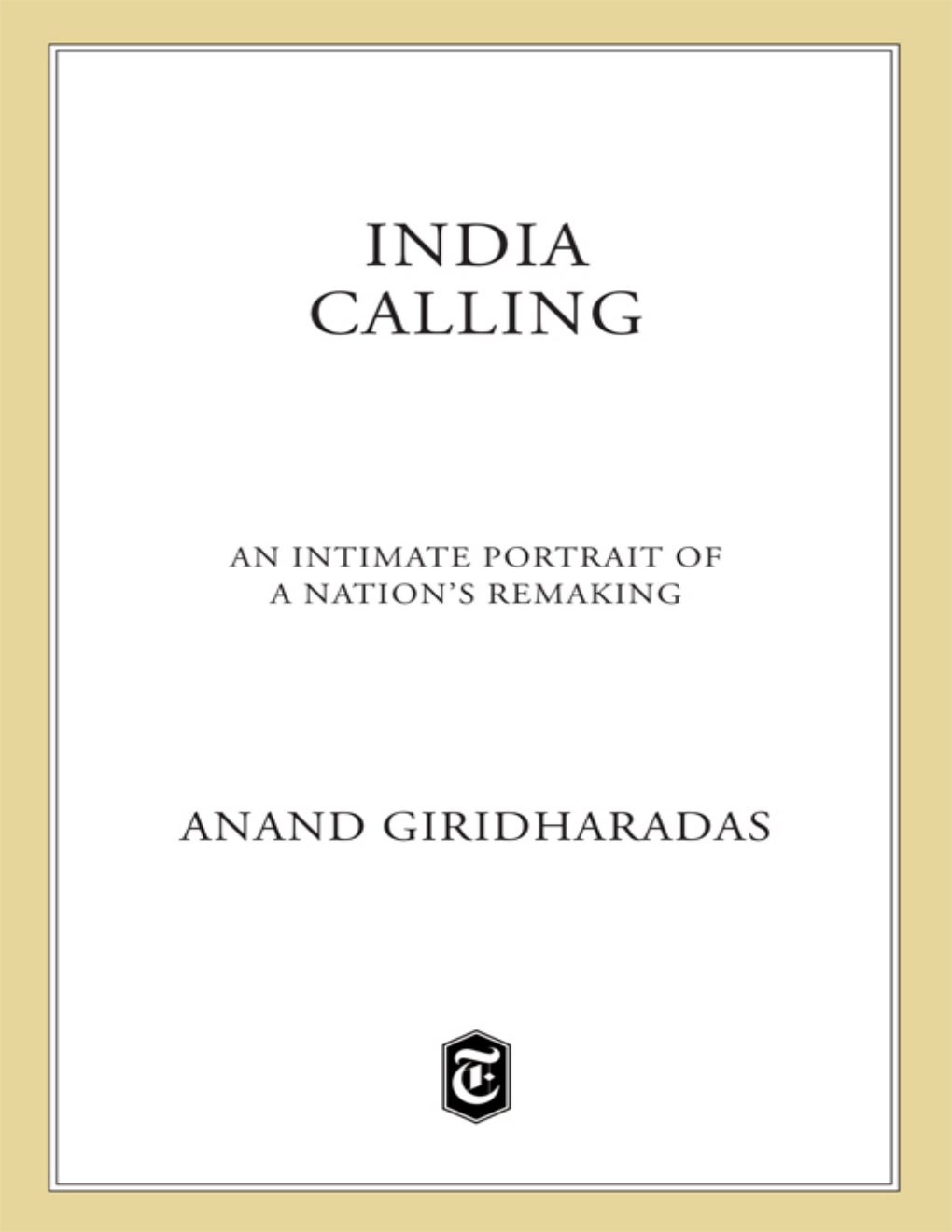 Cover of India Calling