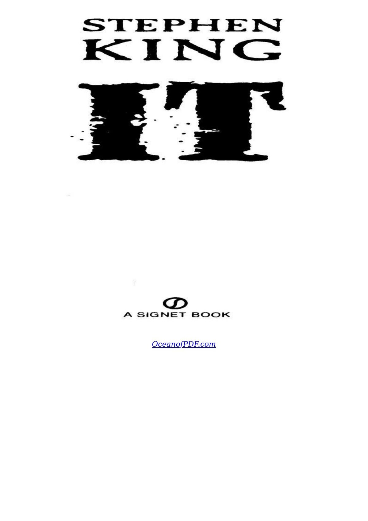 Cover of Stephen King - It (1957)