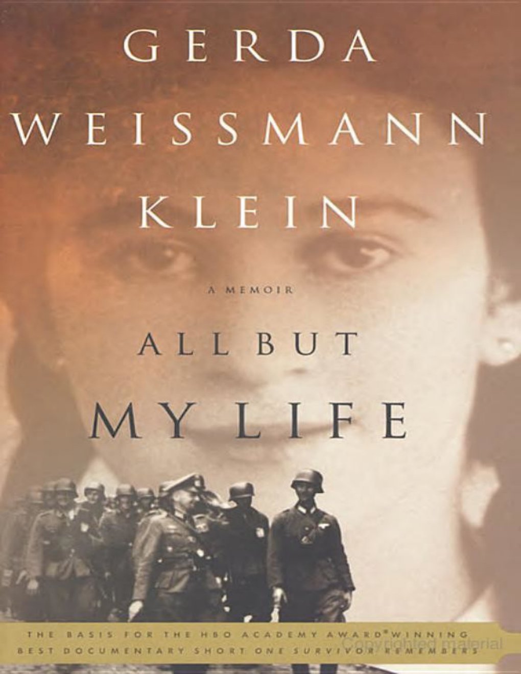 Cover of All but My Life: A Memoir
