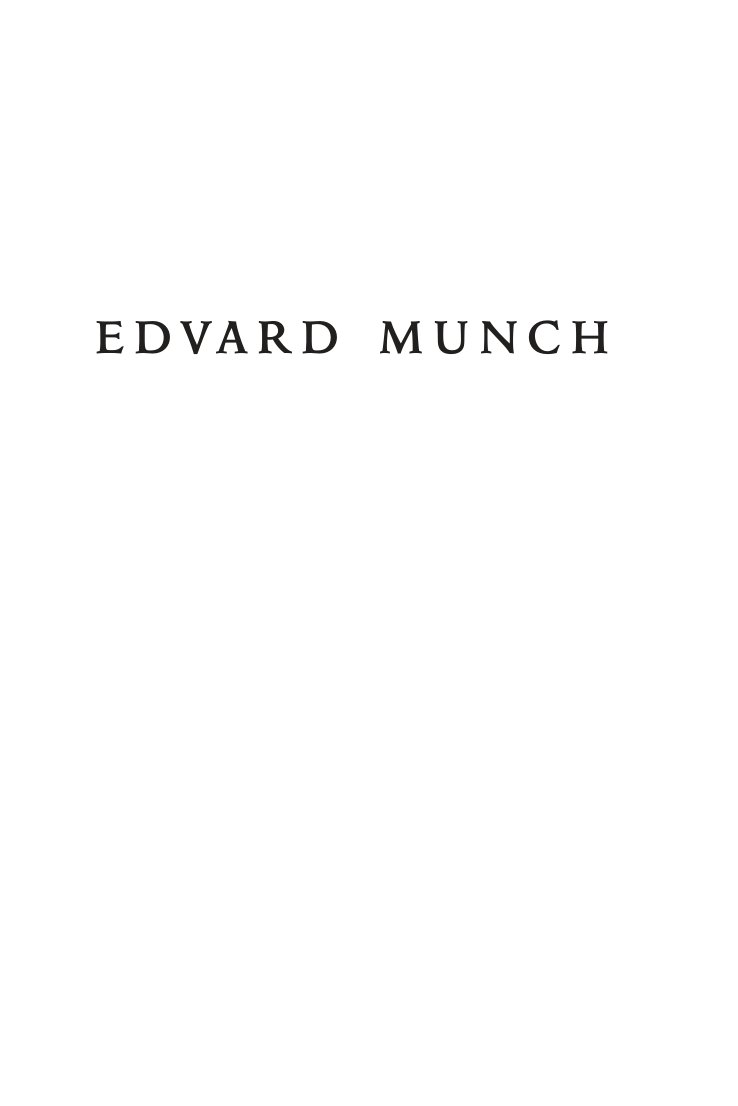 Cover of EDVARD MUNCH
