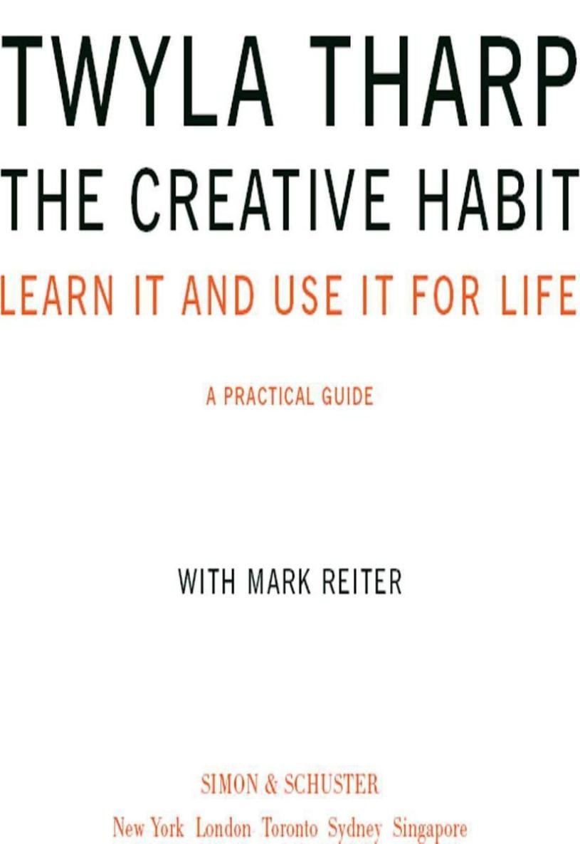 Cover of The Creative Habit (1988)