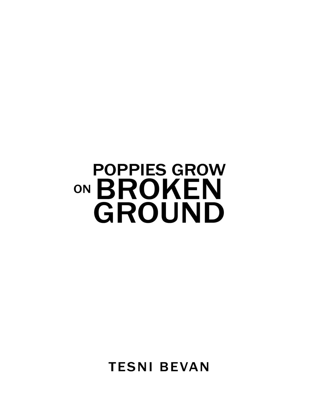 Cover of Poppies Grow on Broken Ground