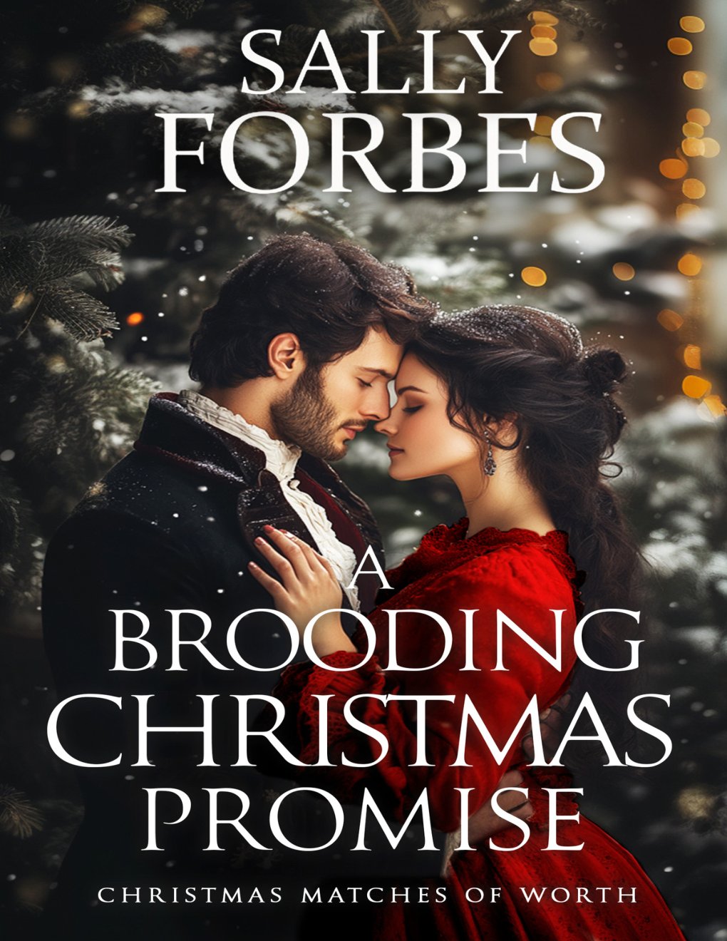 Cover of A Brooding Christmas Promise: A Historical Regency Romance Novel