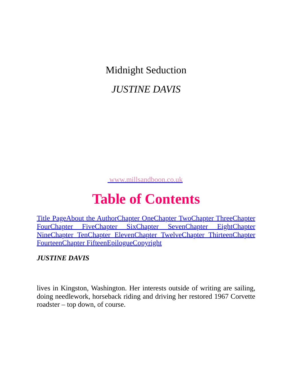 Cover of Midnight Seduction [Redstone, Incorporated 03] -Justine Davis