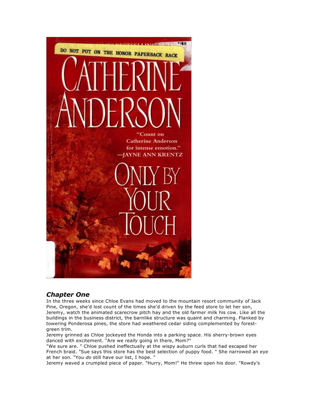 Cover of Catherine Anderson