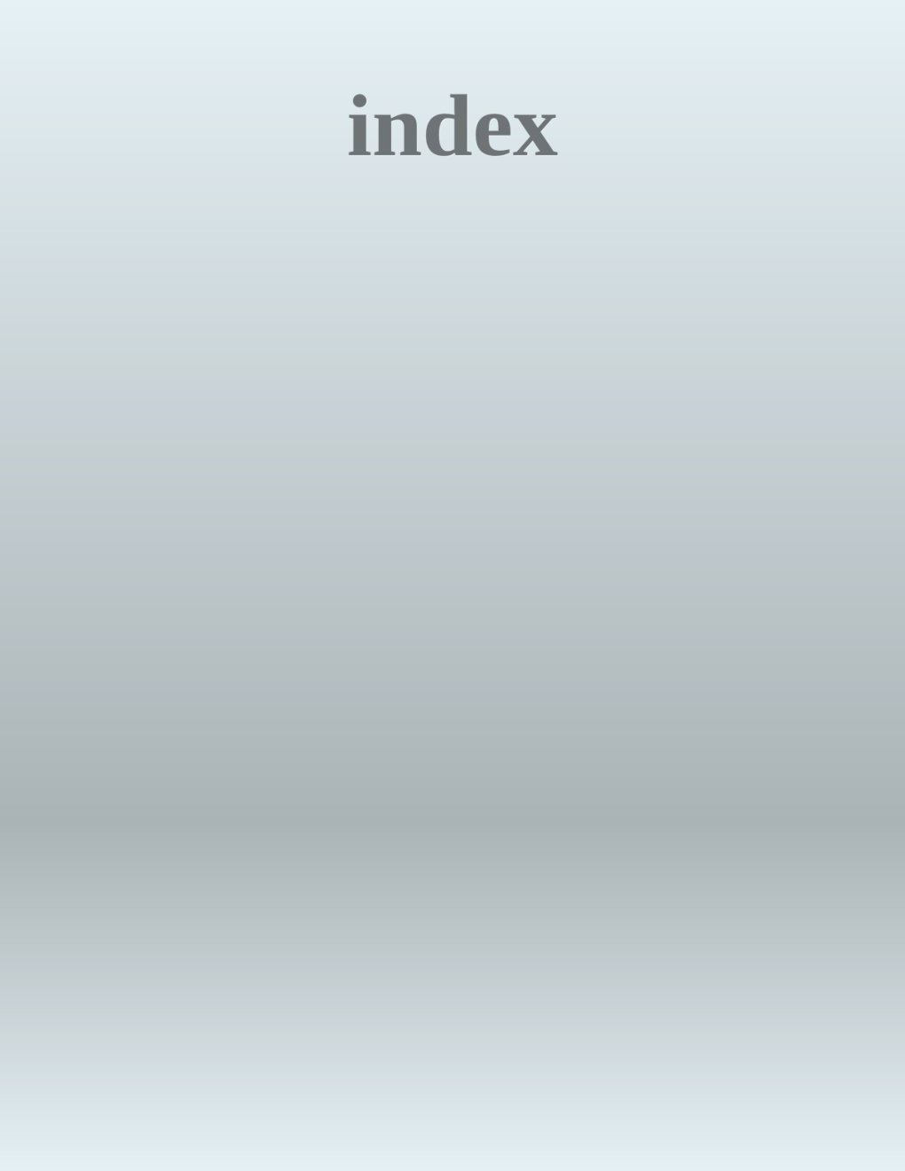 Cover of index
