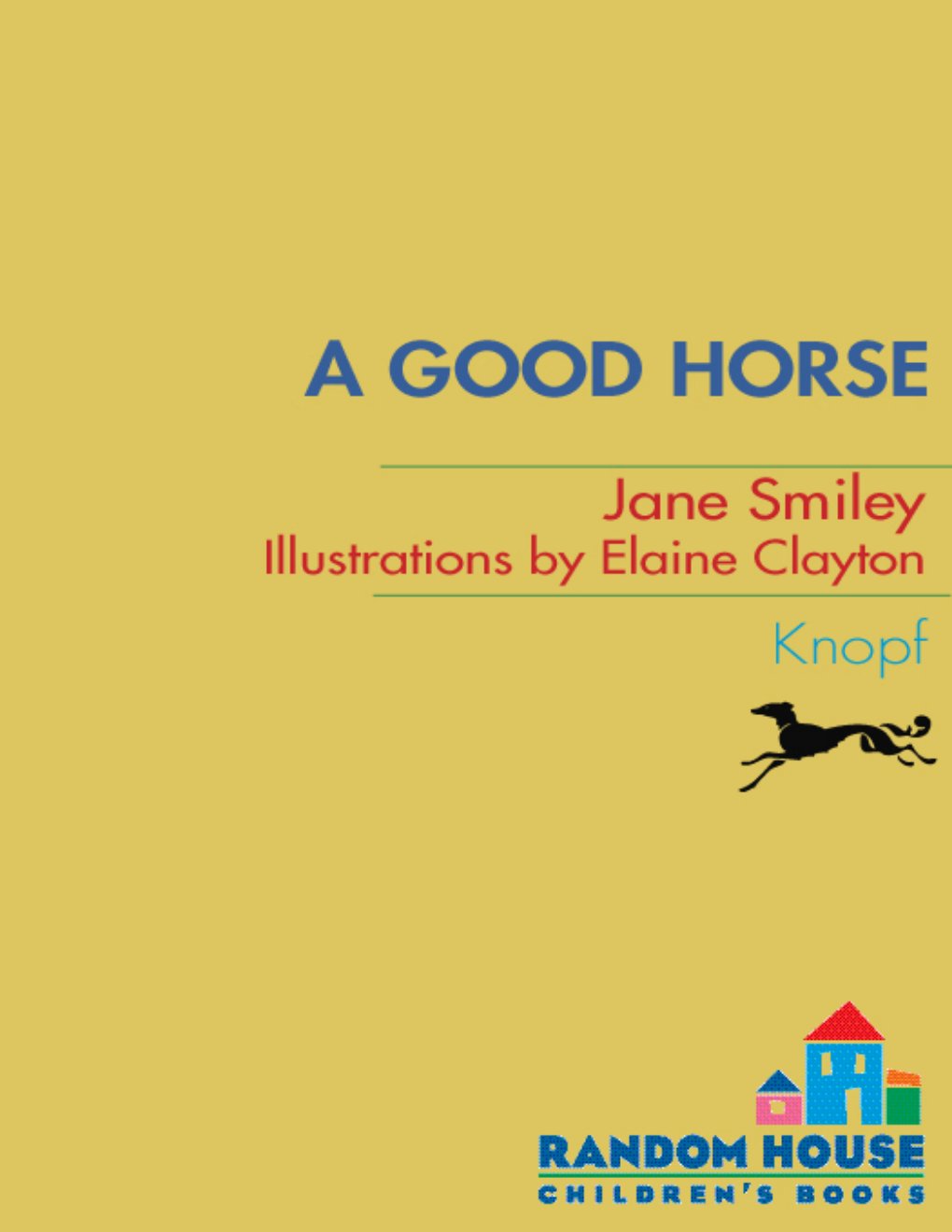 Cover of A Good Horse