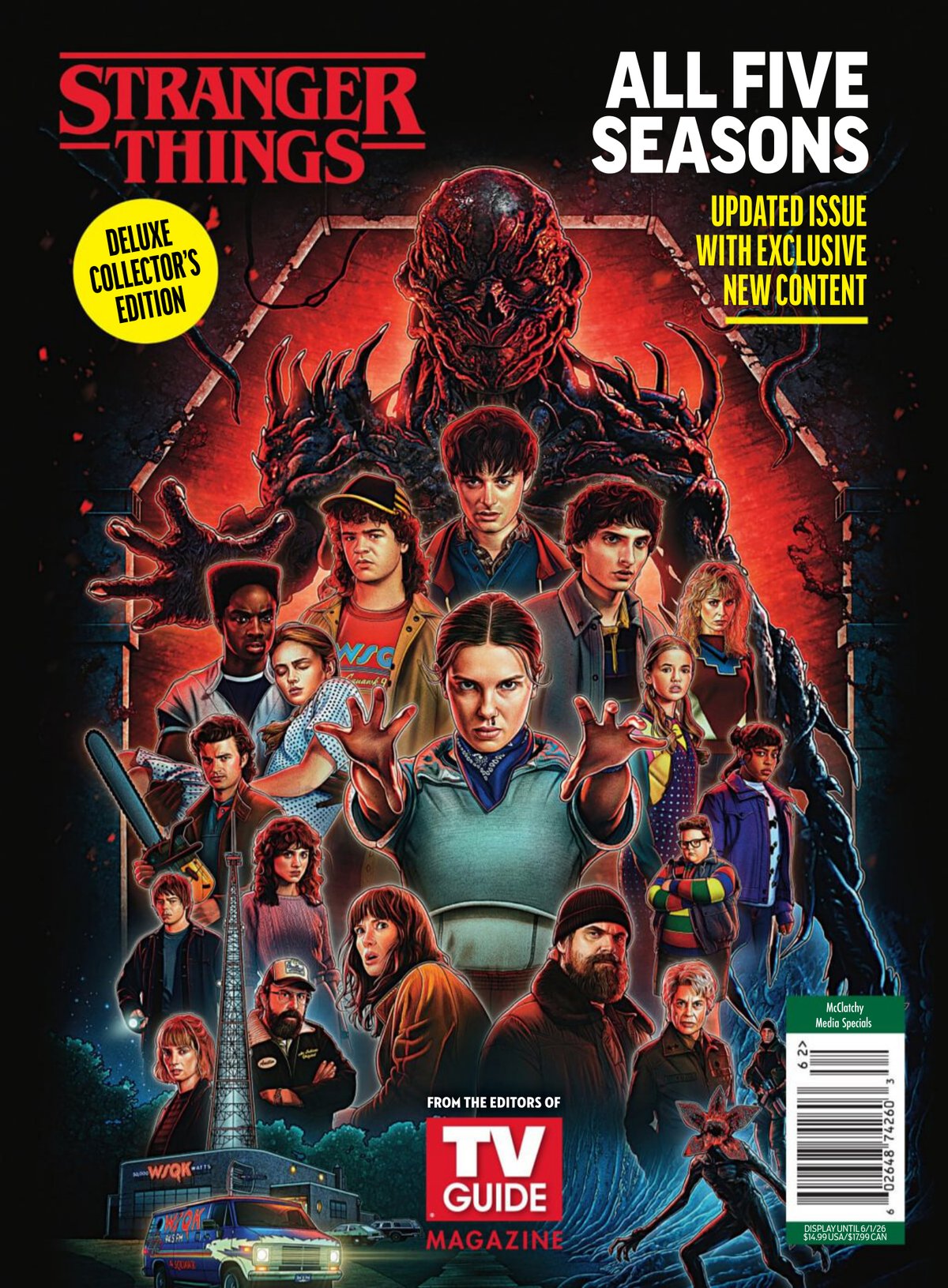 Cover of Stranger Things All Five Seasons 2026 - Tv Guide Magazine Presents