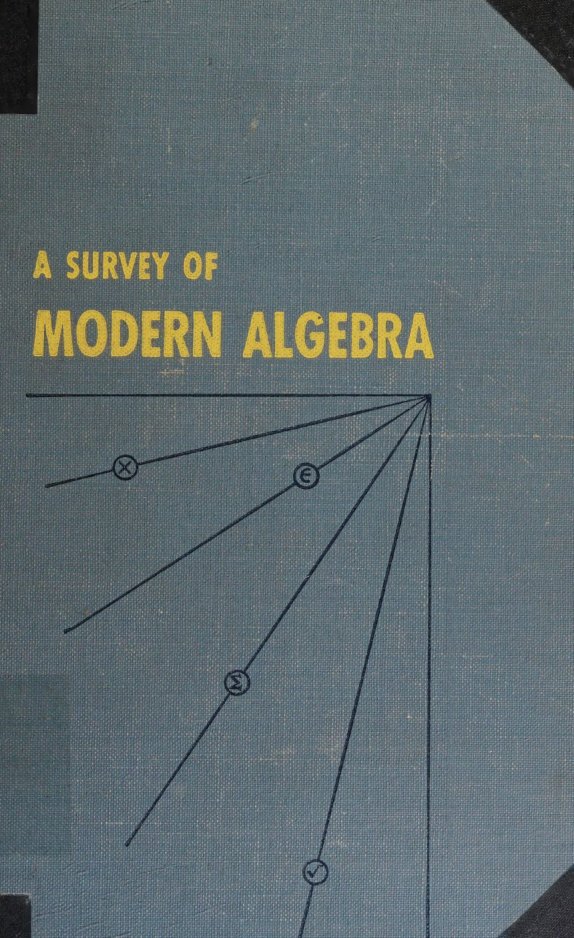 Cover of A Survey of Modern Algebra