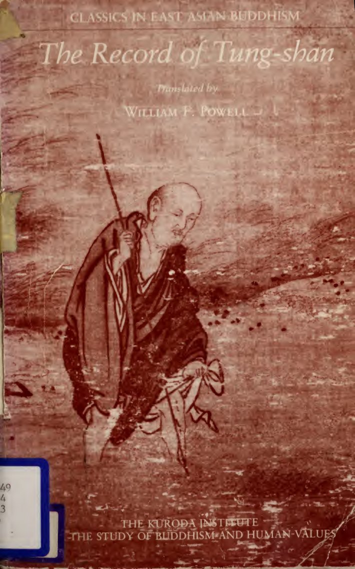 Cover of The record of Tung-shan