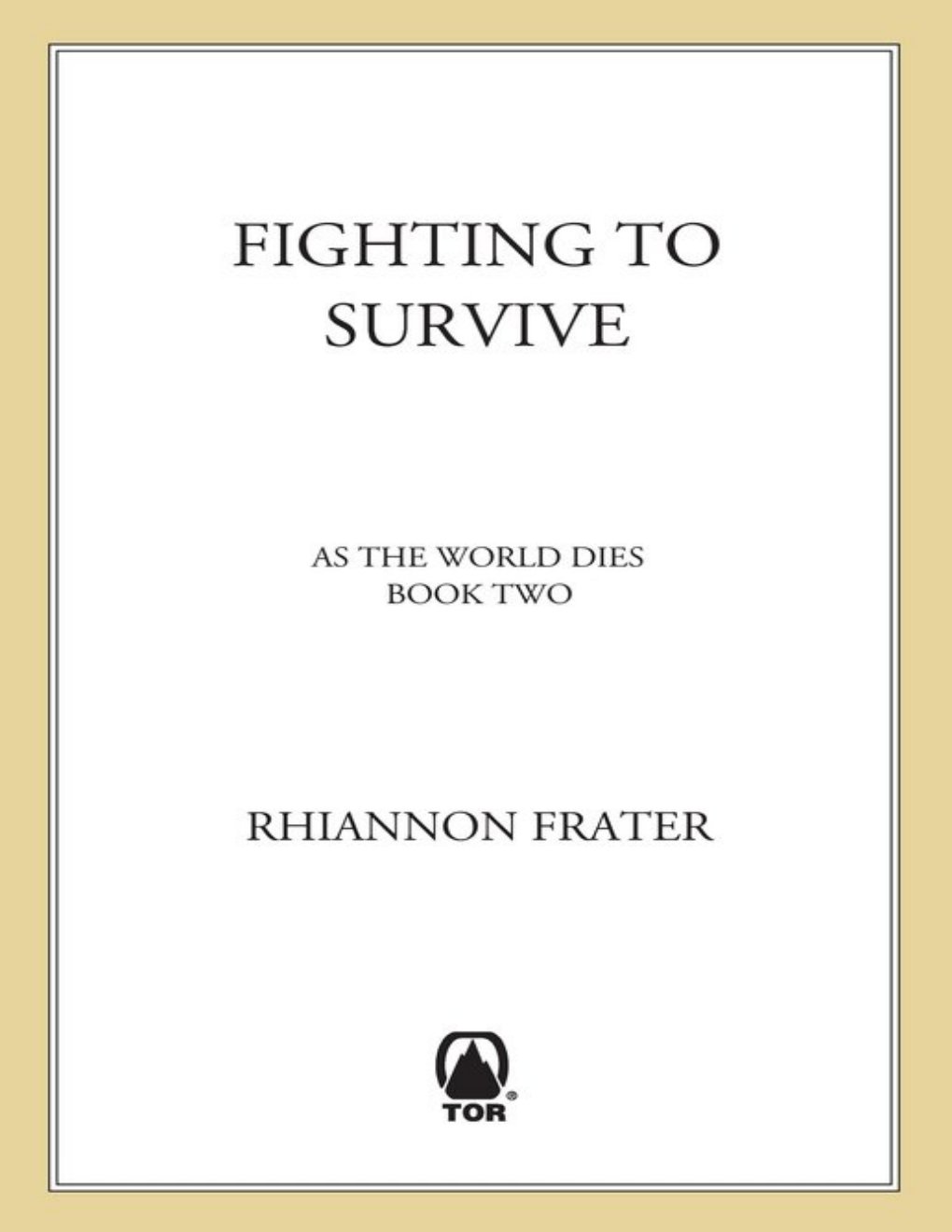 Cover of Fighting to Survive (2009)