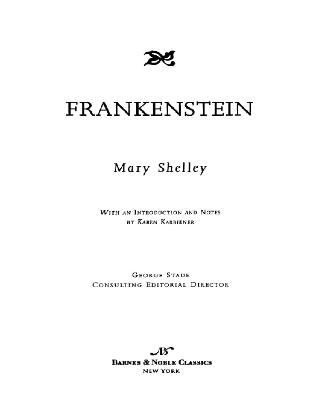 Cover of Frankenstein (1815)