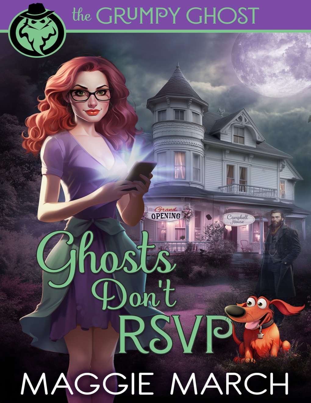 Cover of Ghosts Don't RSVP (The Grumpy Ghost Book 5)