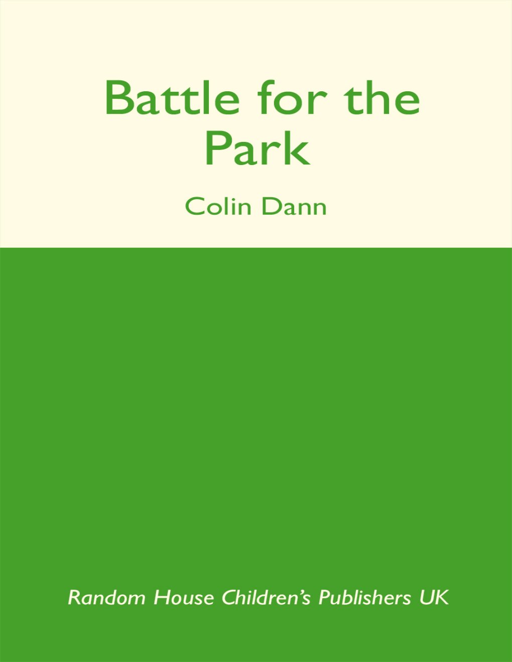 Cover of Battle for the Park