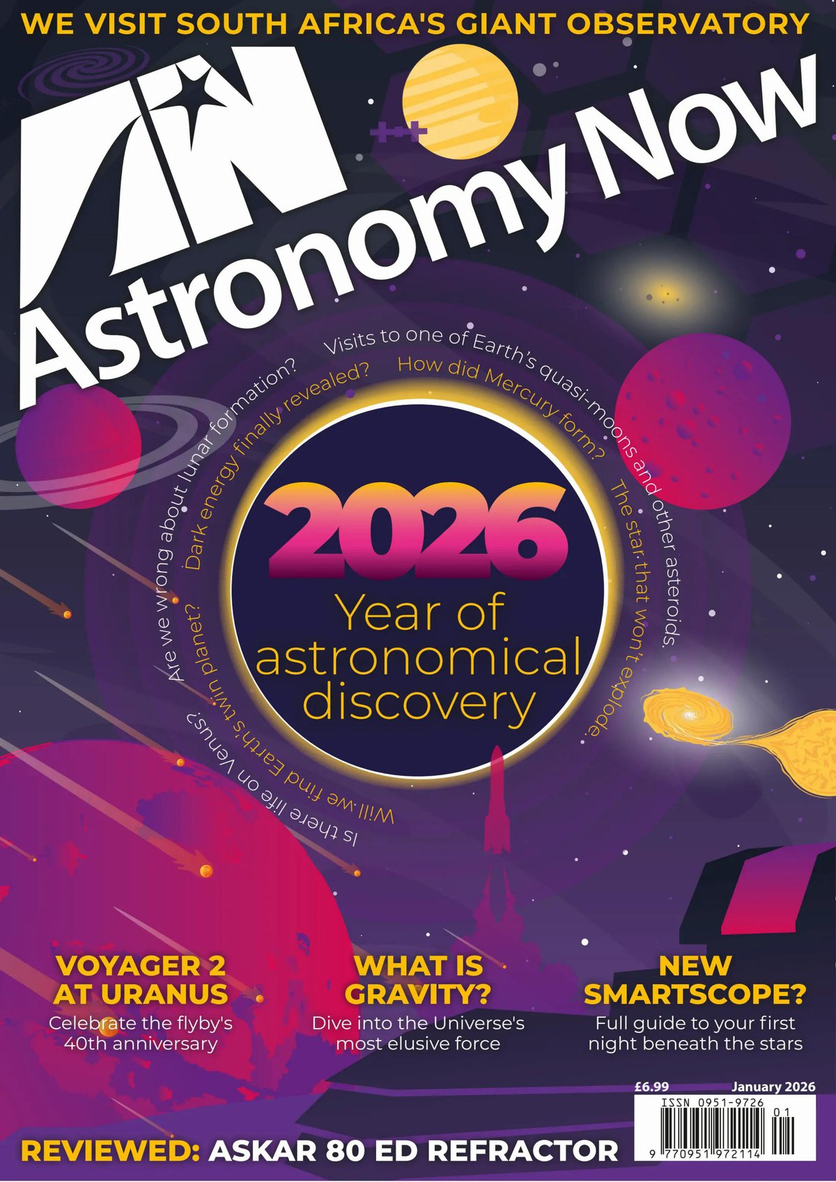 Cover of Astronomy Now January 2026