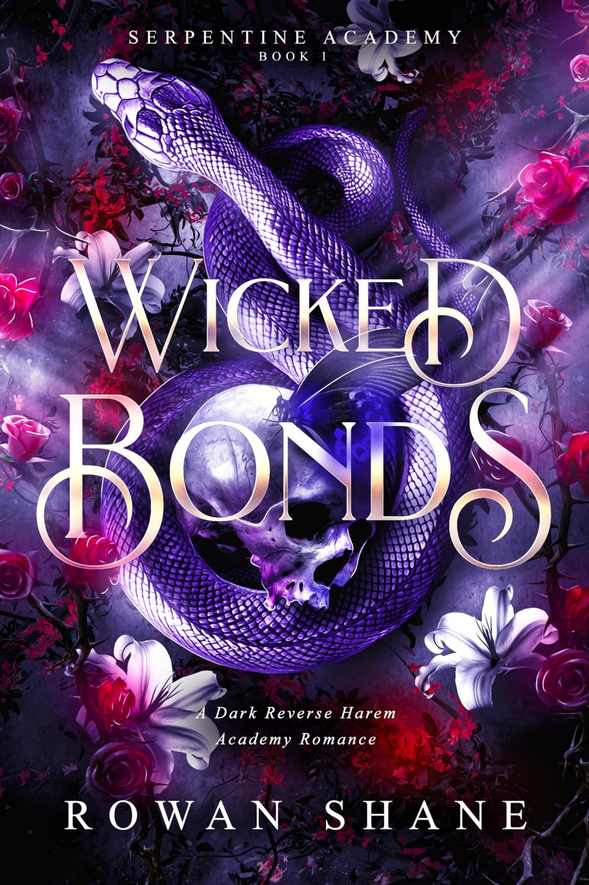 Cover of Wicked Bonds- A Dark Reverse Harem Academy Romance (2025)