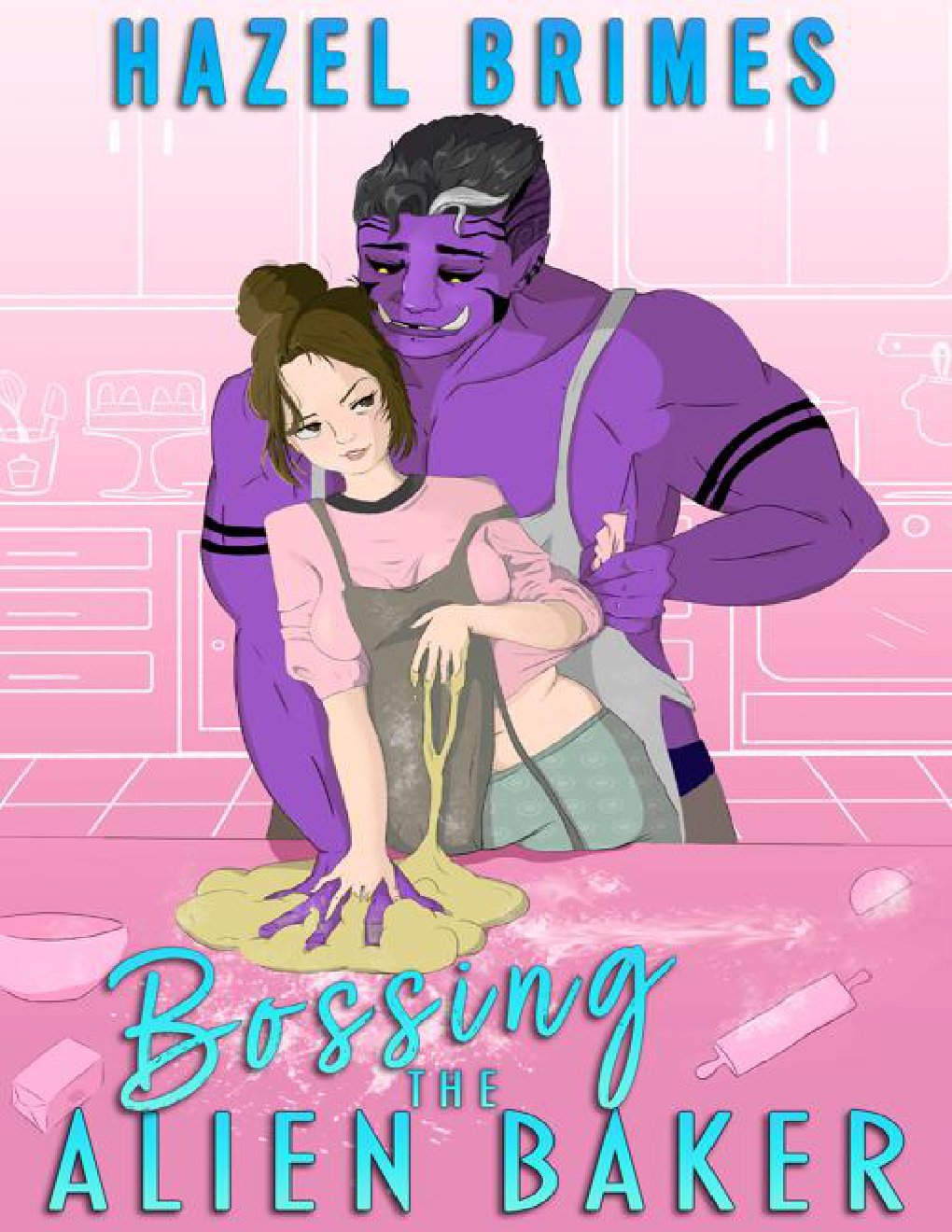 Cover of Bossing the Alien Baker: A Cozy Alien Romance (New Misiones: The Human Colony Book 1)