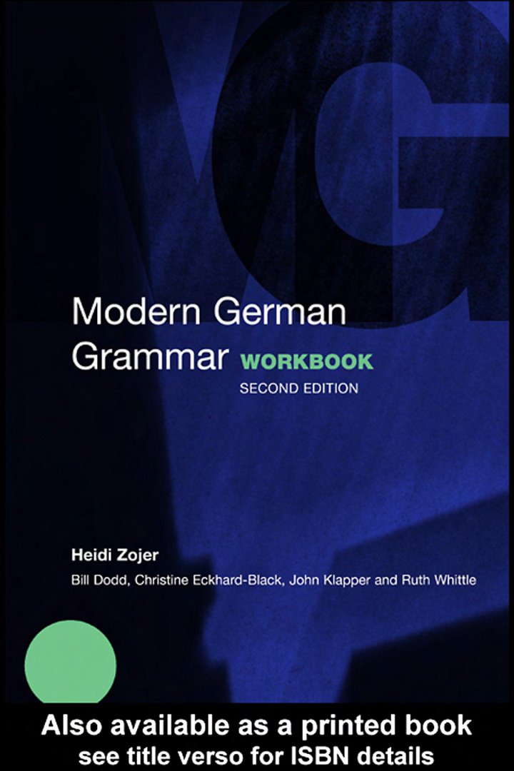 Cover of Modern German Grammar Workbook