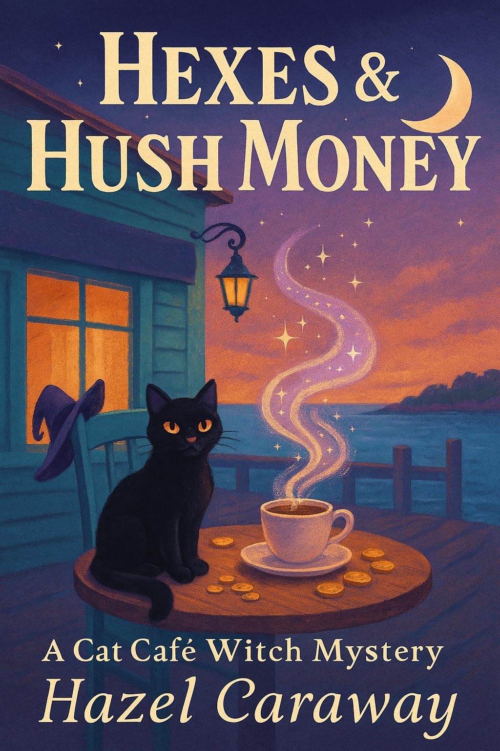Cover of Hexes & Hush Money- Paranormal Cozy Mystery (2025)
