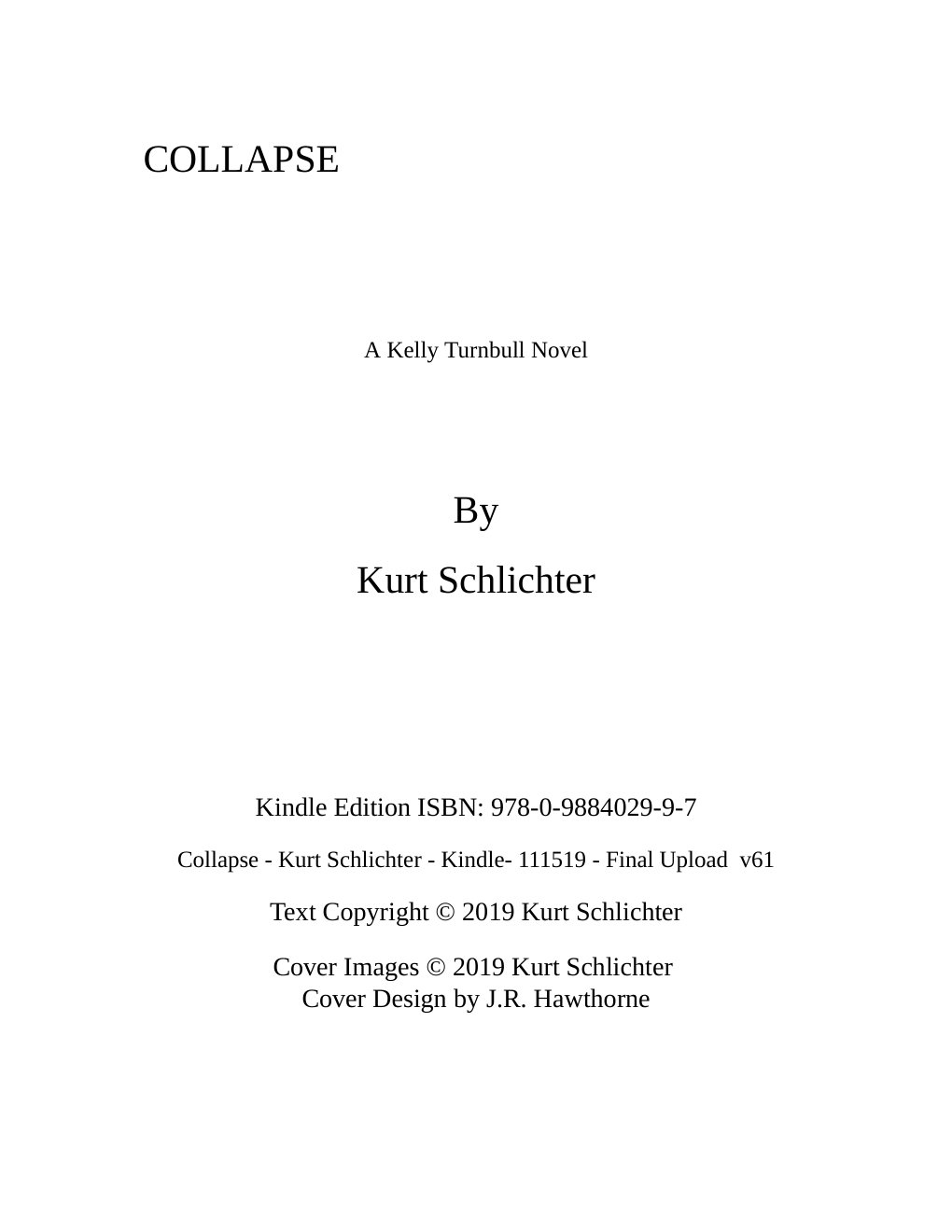 Cover of Collapse (Kelly Turnbull Book 4)