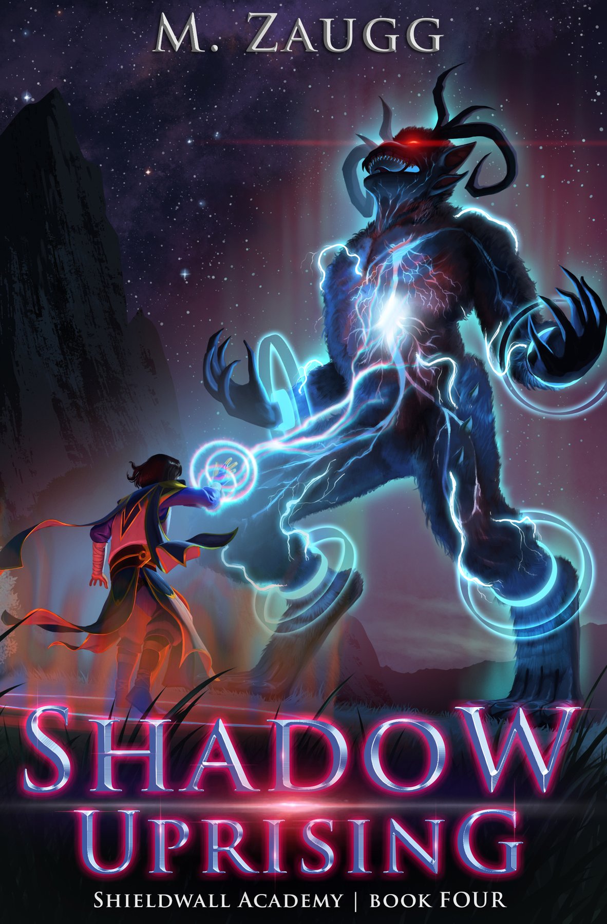 Cover of Shadow Uprising: A LitRPG Academy Adventure (Shieldwall Academy Book 4)