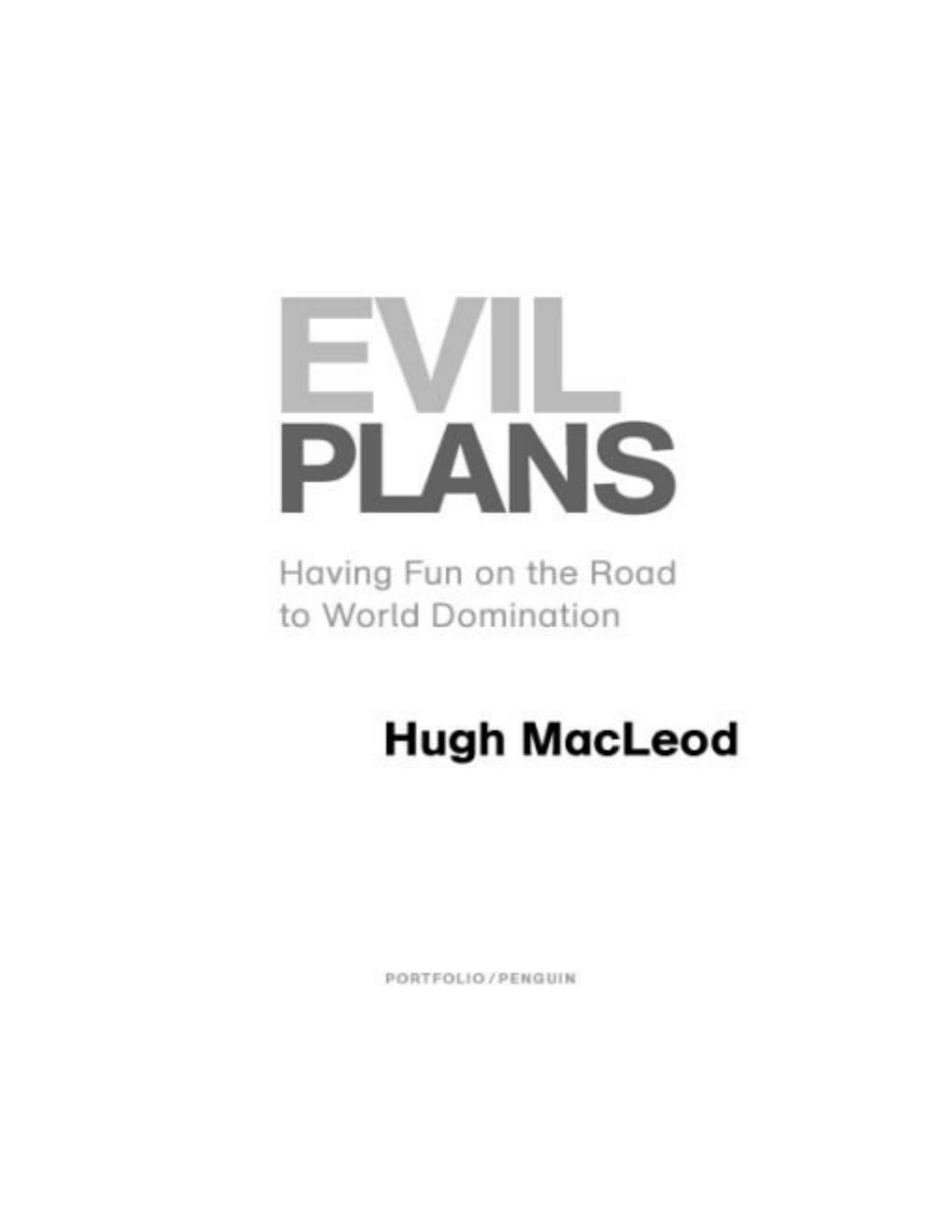 Cover of Evil Plans
