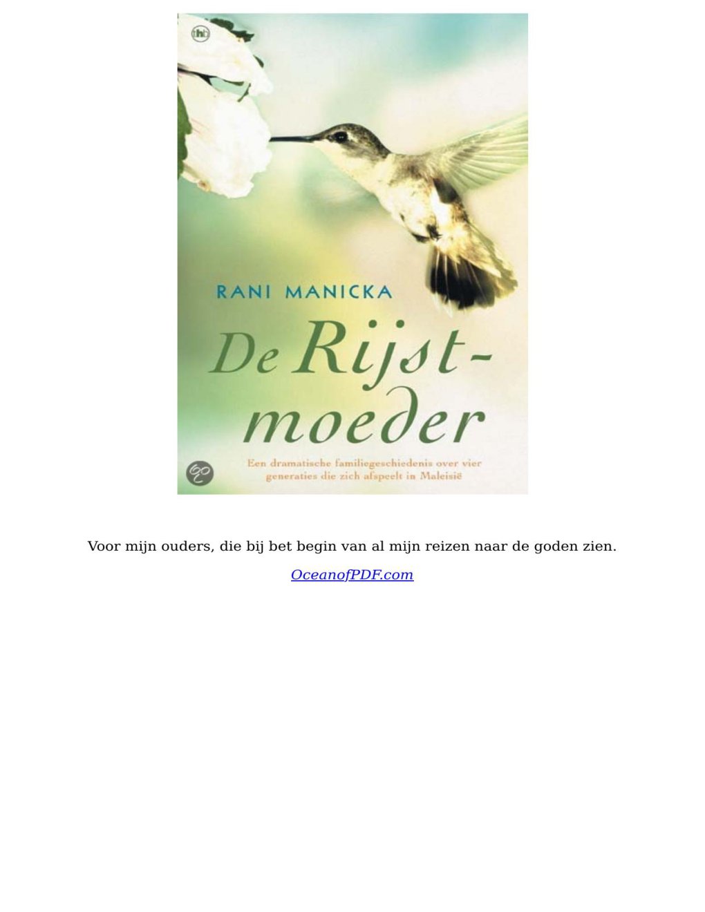 Cover of De Rijstmoeder (1916)