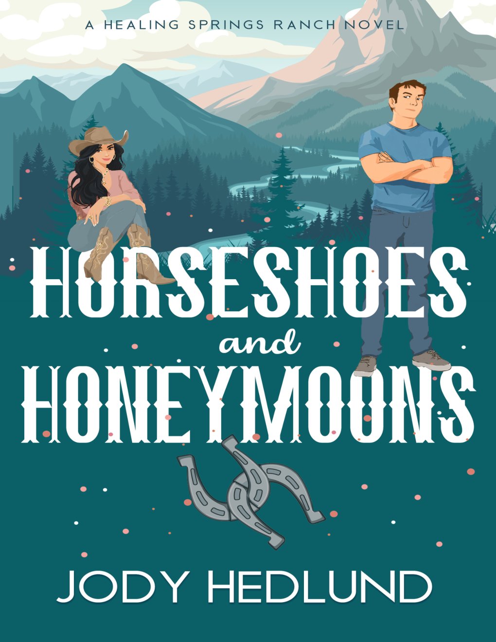 Cover of Horseshoes and Honeymoons: A Sweet Contemporary Romance (Healing Springs Ranch Book 4)