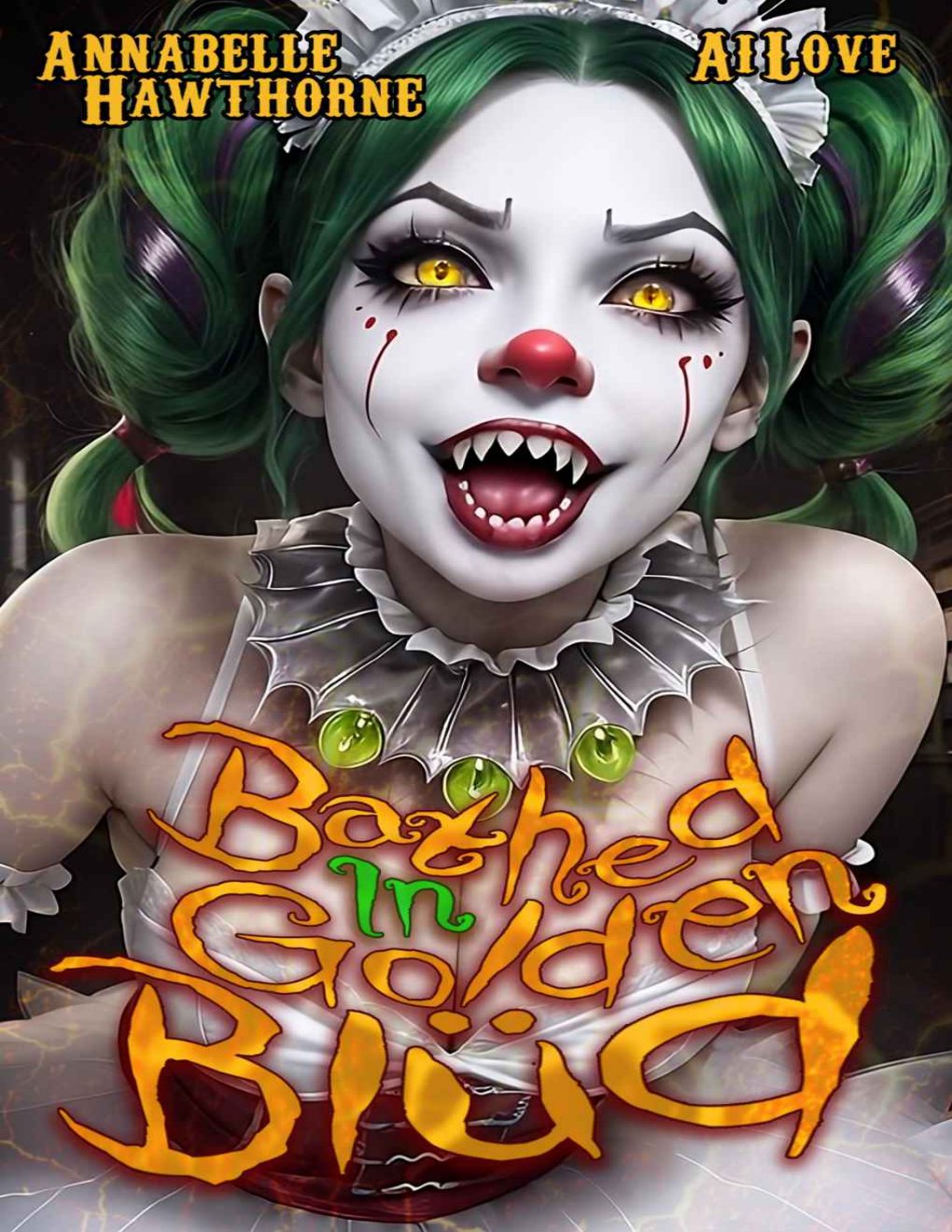 Cover of Bathed in Golden Blud- An erotic horror story for c