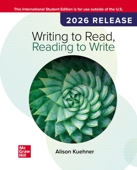 Cover of WRITING TO READ, READING TO WRITE, 2026 RELEASE - Alison Kuehner