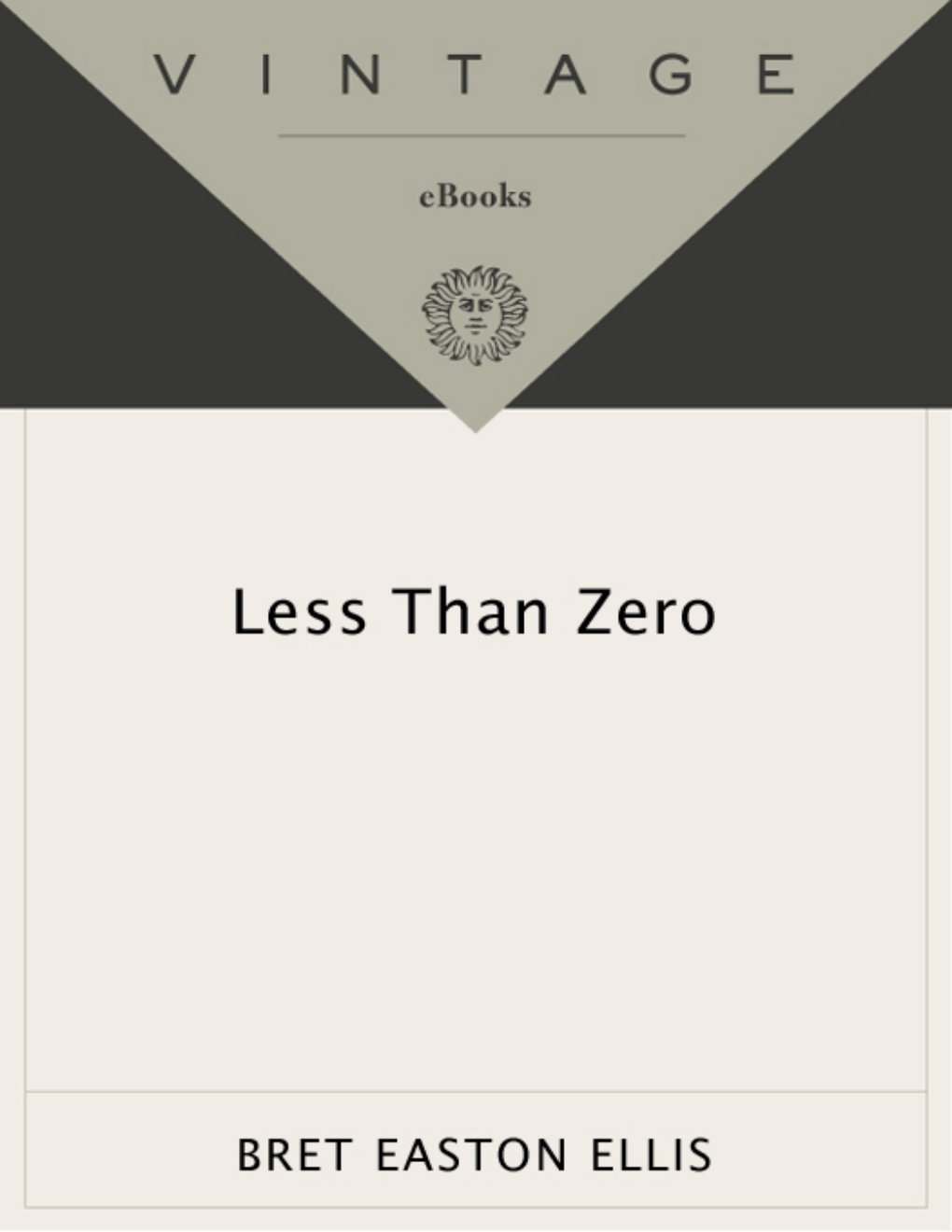 Cover of Less Than Zero