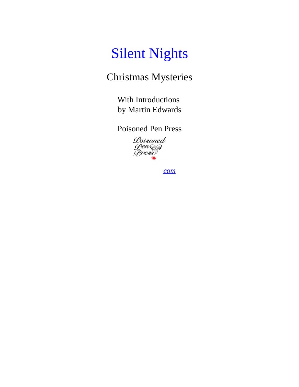 Cover of Silent Nights