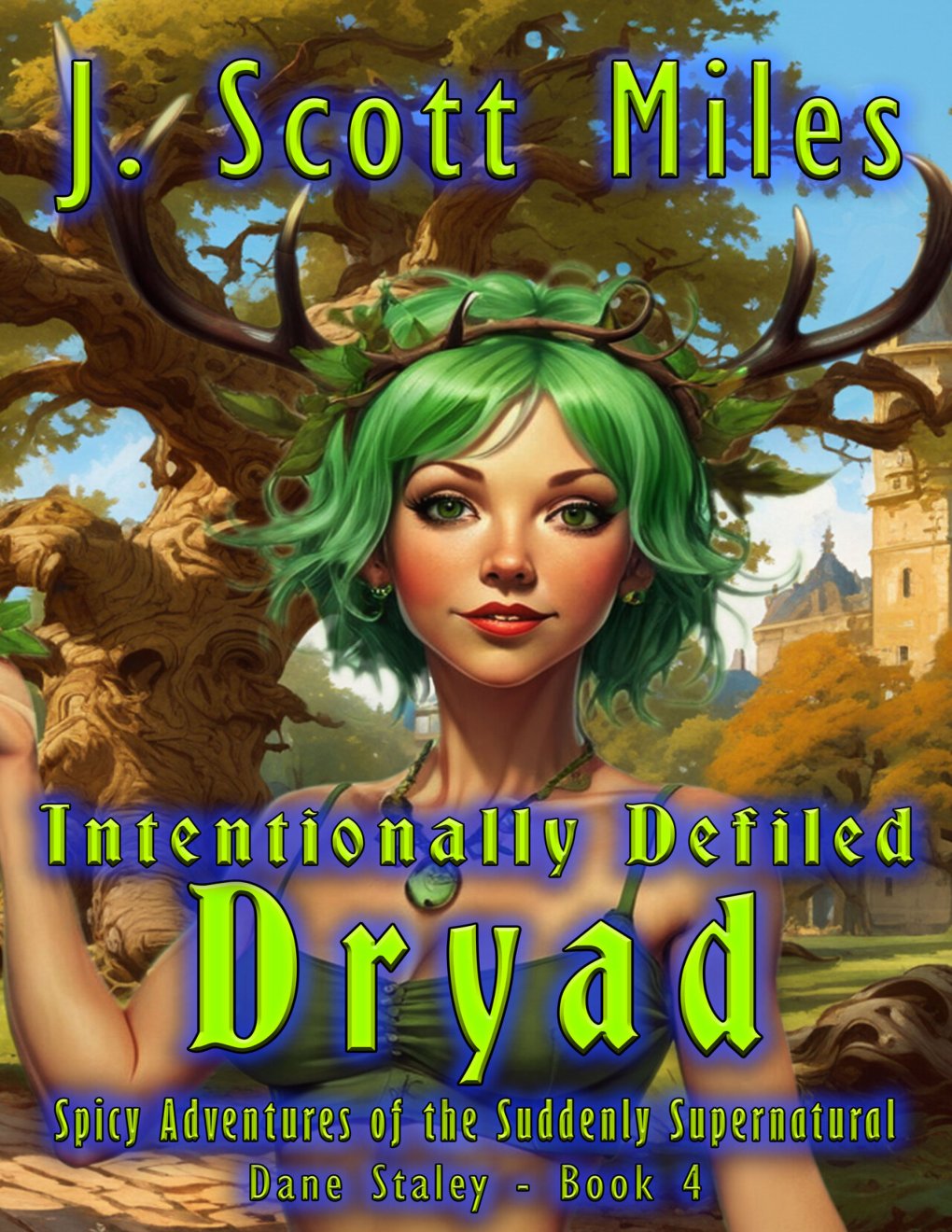 Cover of Intentionally Defiled Dryad: Spicy Adventures of the Suddenly Supernatural – Dane Staley – Book 4