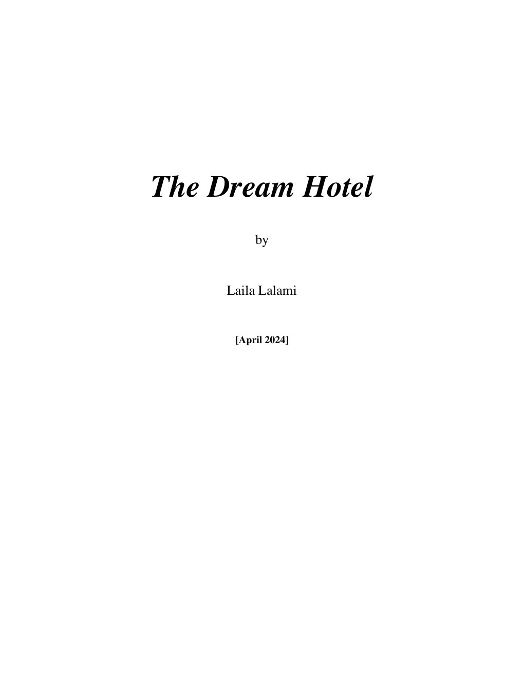 Cover of The Dream Hotel (1939)