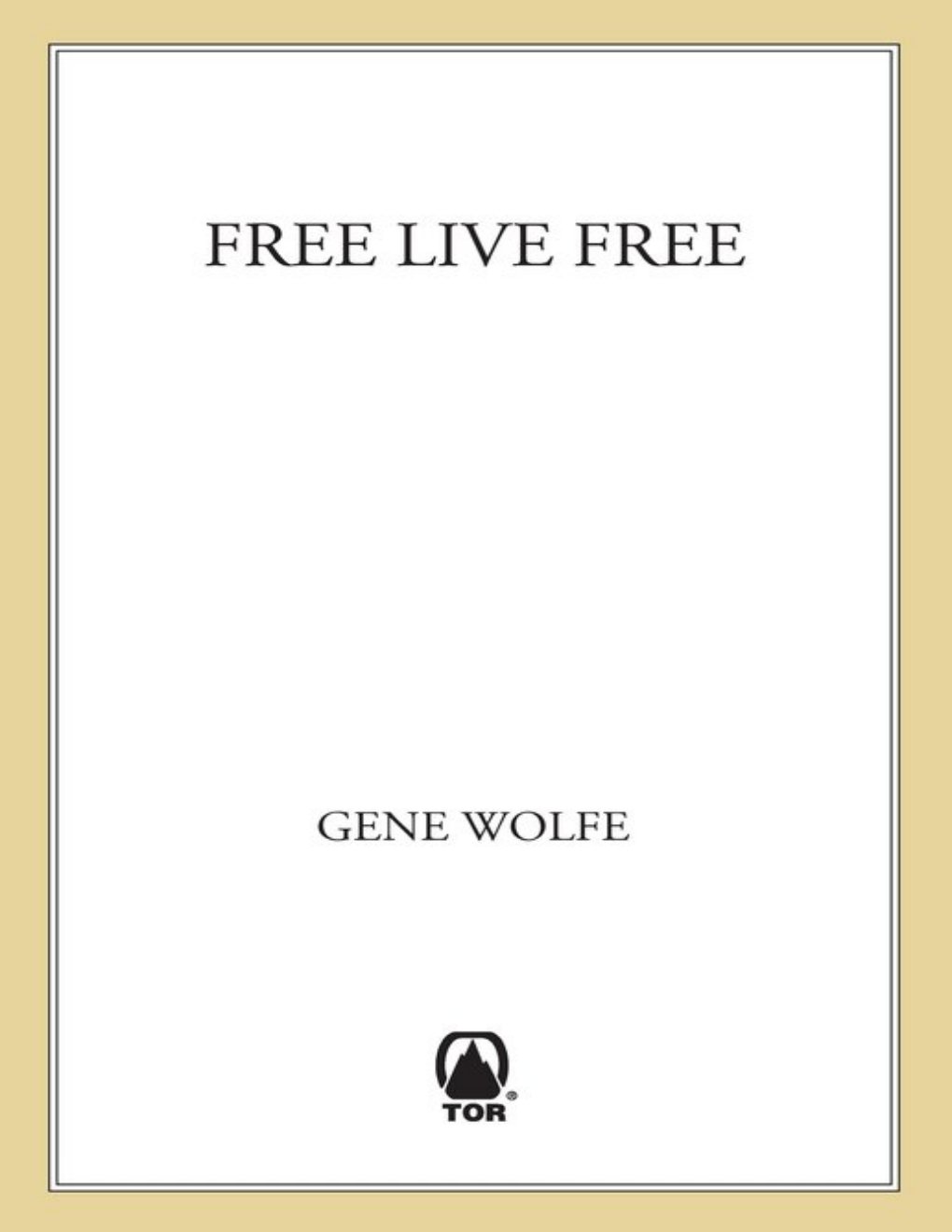 Cover of Free Live Free