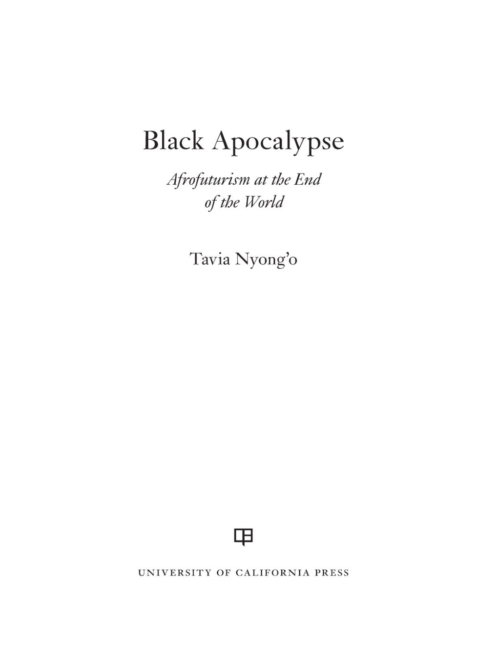 Cover of Black Apocalypse